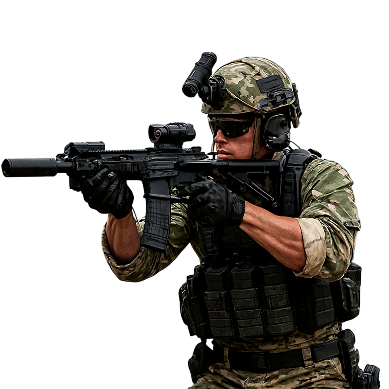 Soldado con uniforme | PRAO Tactical